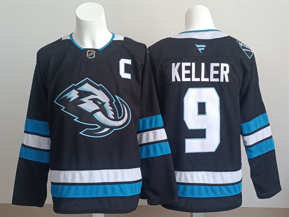 Men 2025 Utah Hockey Club #9 Keller Black Home Premier Player NHL Jersey